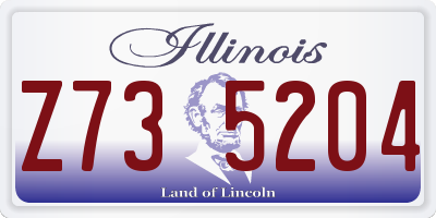 IL license plate Z735204