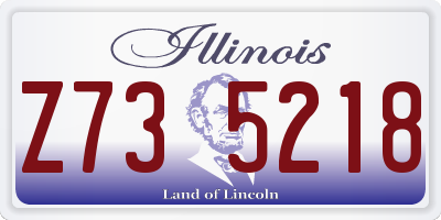 IL license plate Z735218