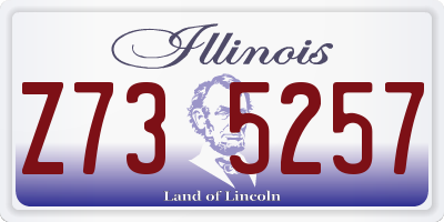 IL license plate Z735257
