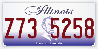 IL license plate Z735258