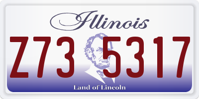 IL license plate Z735317