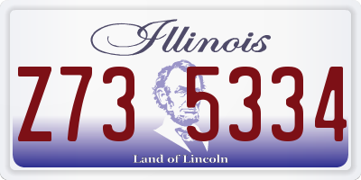 IL license plate Z735334