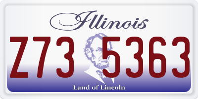 IL license plate Z735363