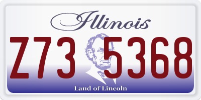 IL license plate Z735368