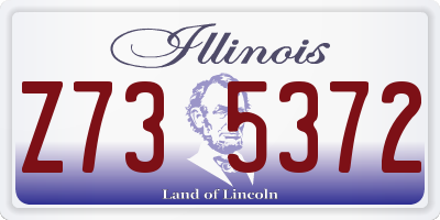 IL license plate Z735372