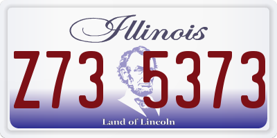 IL license plate Z735373