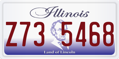 IL license plate Z735468