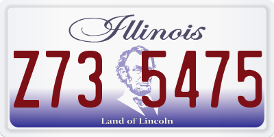 IL license plate Z735475