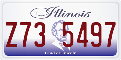 IL license plate Z735497