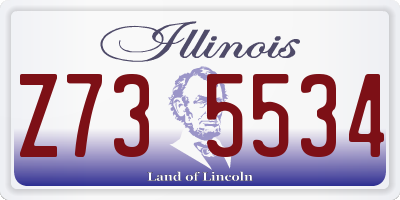 IL license plate Z735534