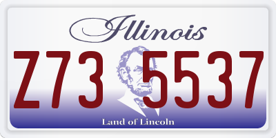 IL license plate Z735537