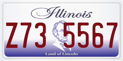 IL license plate Z735567