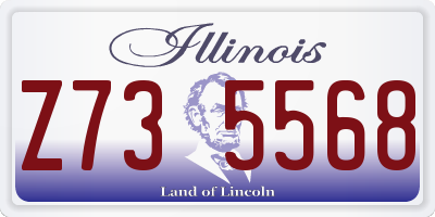 IL license plate Z735568