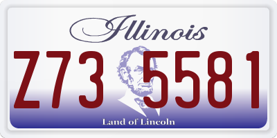 IL license plate Z735581