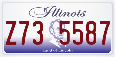 IL license plate Z735587