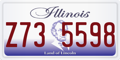 IL license plate Z735598