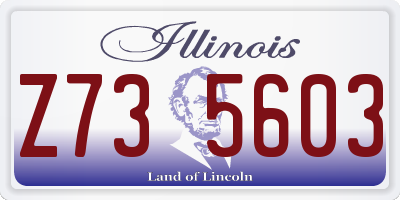 IL license plate Z735603