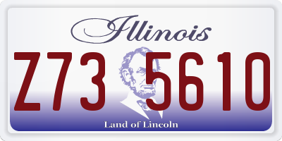 IL license plate Z735610