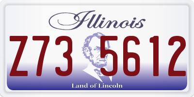 IL license plate Z735612