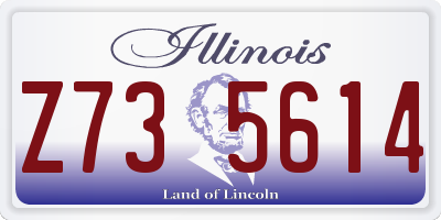 IL license plate Z735614