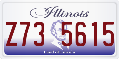 IL license plate Z735615