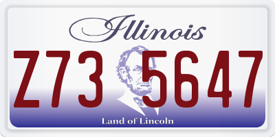 IL license plate Z735647