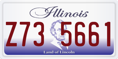 IL license plate Z735661