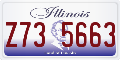 IL license plate Z735663