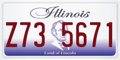 IL license plate Z735671