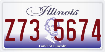 IL license plate Z735674