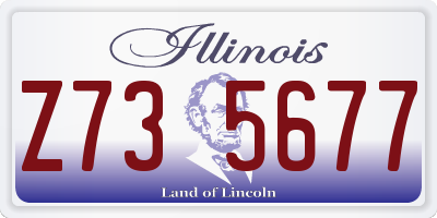 IL license plate Z735677