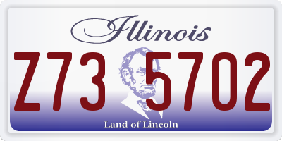 IL license plate Z735702