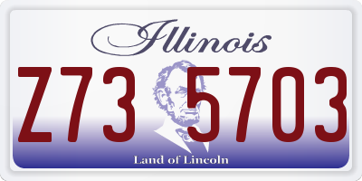 IL license plate Z735703