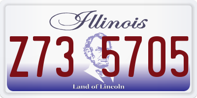 IL license plate Z735705