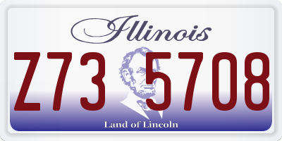 IL license plate Z735708