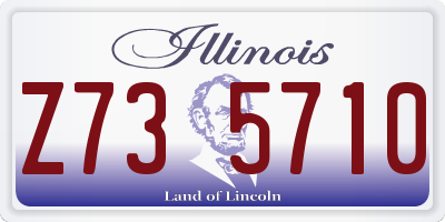 IL license plate Z735710