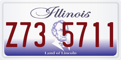 IL license plate Z735711