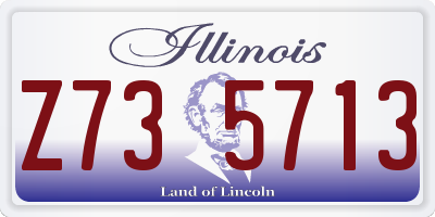 IL license plate Z735713