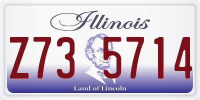 IL license plate Z735714