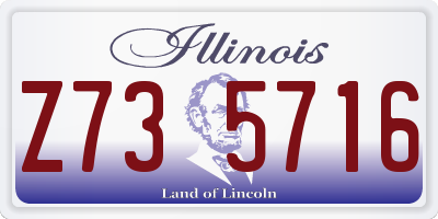 IL license plate Z735716