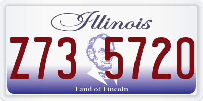 IL license plate Z735720