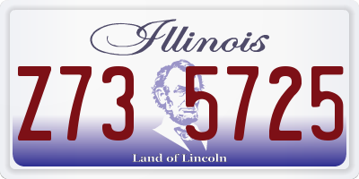 IL license plate Z735725