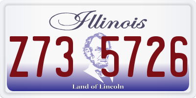 IL license plate Z735726