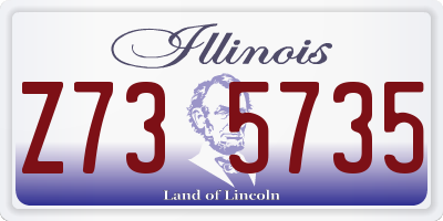 IL license plate Z735735