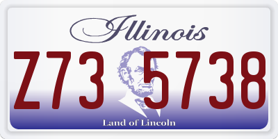 IL license plate Z735738
