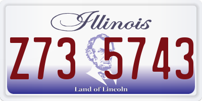 IL license plate Z735743
