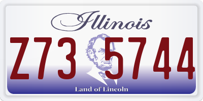 IL license plate Z735744