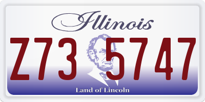 IL license plate Z735747