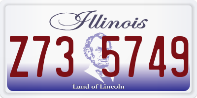 IL license plate Z735749