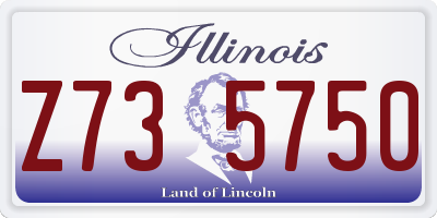IL license plate Z735750